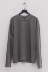 BASERANGE crew neck long sleeve T-shirt France BAS-TOBL-CO-WI24-BASALT GREY